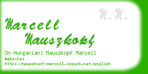 marcell mauszkopf business card